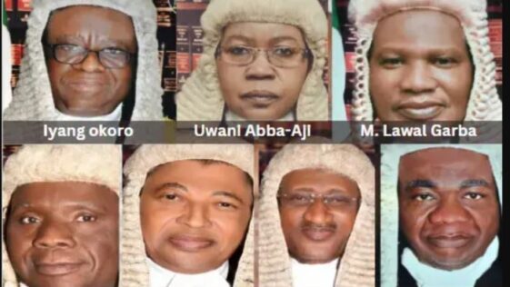 Meet 7 supreme court justices to determine fate of tinubu, atiku, obi today