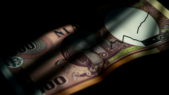 Image depicting financial crisis and corruption in nigeria.