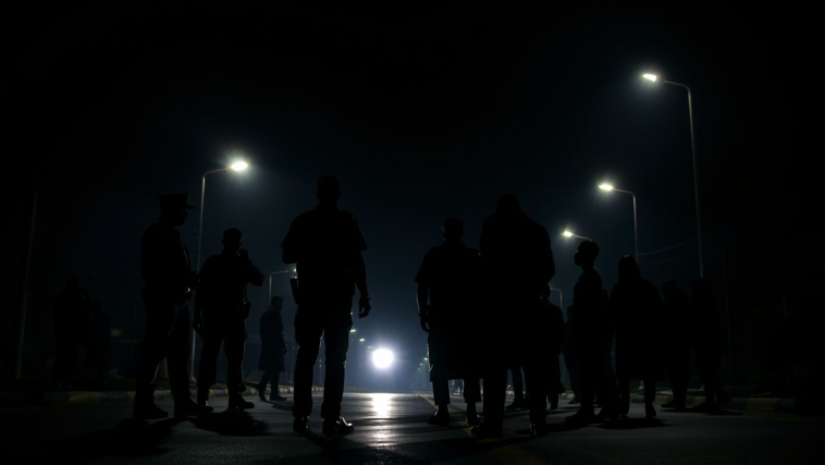 Police officers making an arrest