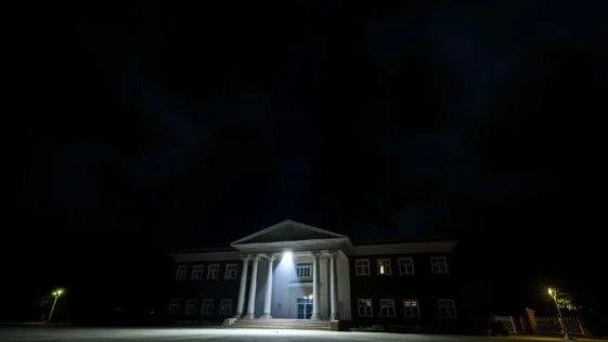 Current Post Image 60 2 Rivers state government house at night, signifying political tension.