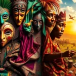 Current Post Image 98 Colorful collage of nigerian cultural elements celebrating the motherland festival.