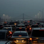 Current Post Image 96 Long traffic jam in lagos due to independence bridge closure.