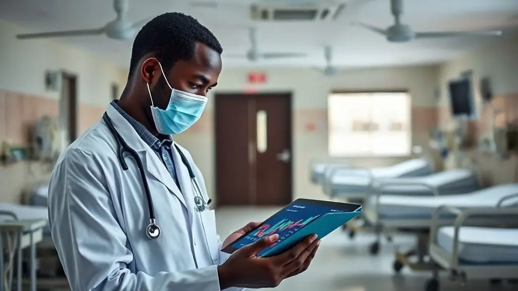 A professional medical setting in nigeria representing healthcare infrastructure and funding needs.