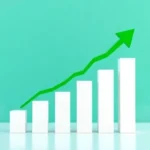 A professional financial chart showing an upward growth trend for nigeria's economy in 2026.