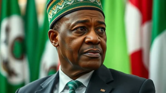 Portrait of a nigerian lawmaker representing the political shift in borno state.