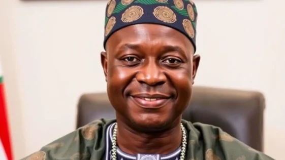 Portrait of Governor Seyi Makinde of Oyo State.