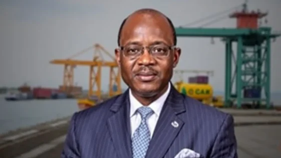 Governor lucky aiyedatiwa speaking at a podium during the ondo state investment summit.