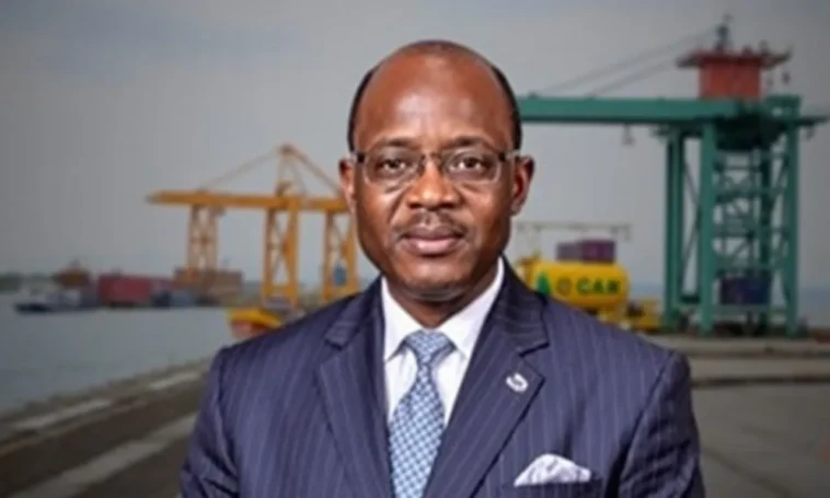 Governor lucky aiyedatiwa speaking at a podium during the ondo state investment summit.