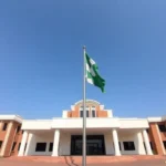 The exterior of the kwara state house of assembly building in ilorin.