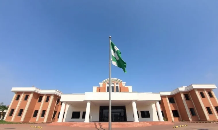 The exterior of the kwara state house of assembly building in ilorin.