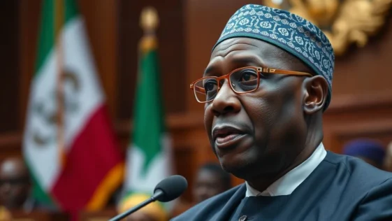 President bola tinubu in official attire, representing nigerian executive leadership.