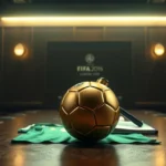 A legal gavel and a nigeria football jersey representing the fifa appeal process.