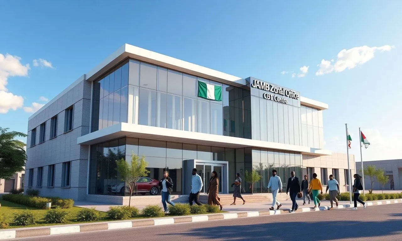 Architectural rendering of the new n1 billion jamb cbt center in borno state.