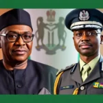 New inspector general of police tunji disu and president bola tinubu.