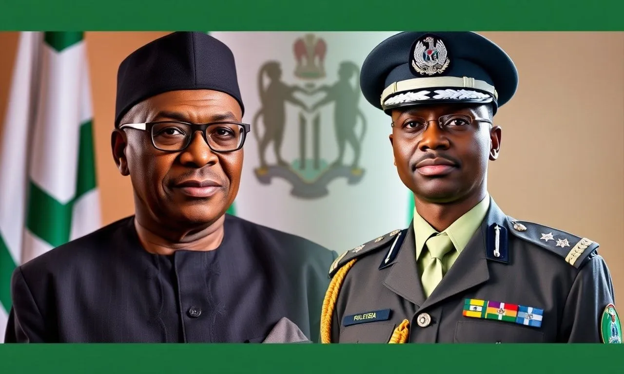 New inspector general of police tunji disu and president bola tinubu.