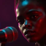 Actress Osas Okponon in a dramatic emotional scene from the movie EVI.