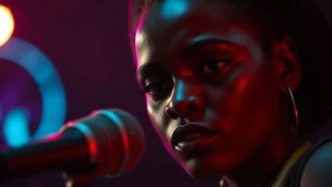 Actress Osas Okponon in a dramatic emotional scene from the movie EVI.