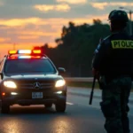 current post image 67 871 A Nigerian Police patrol vehicle on duty during the March 2026 security highlights.